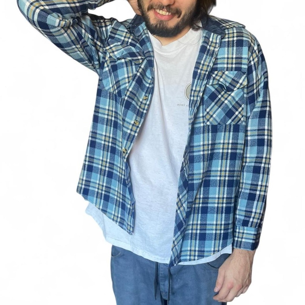 VTG 80’s Sears Sportswear Plaid Flannel Shirt